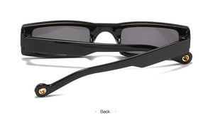Trendy piccolo rettangolo occhiali da sole donne 2022 Y2k Steampunk anni '90 occhiali da sole UV400 gotico vacanza spiaggia Cat Eye Hippie Eyewear