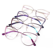 Load image into Gallery viewer, Ann Defee Optical metal Eyeglasses Frame for CAT Women Glasses Prescription Spectacles Full Rim Frame Glasses CH9001