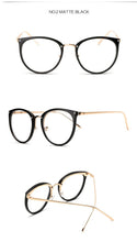 Carica l&#39;immagine nel visualizzatore di Gallery, Women&#39;s  Fashion Eyeglasses Frame Oversized Cat Eye Glasses Frame Clear Lens Eyeglass Black Frame  Reading Glasses UV400