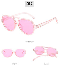 Carica l'immagine nel visualizzatore di Gallery, Luxury Sunglasses Women Classic Yellow Lens Square Sun Glasses Female Vintage Round Sunglass Goggles Lady Outdoor Beach Eyewear