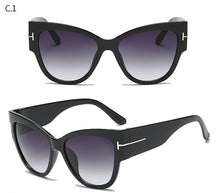 Load image into Gallery viewer, New Fashion Brand Designer Cat Eye Women Sunglasses Female Gradient Points Sun Glasses Big Oculos feminino de sol UV400