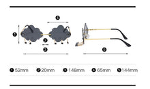 Load image into Gallery viewer, Women Sunglasses Personalized Rimless Sunglasses For Women Vintage Retro Glasses Female Unisex Steampunk Cloud Style CH4