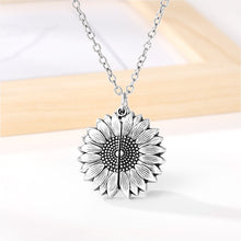 Load image into Gallery viewer, You Are My Sunshine Sunflower Necklaces For Women Rose Gold Silver Color Long Chain Sun Flower Female Pendant Necklace Jewelry