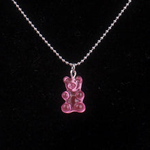 Load image into Gallery viewer, Fashion Multicolor Transparent Bear Necklace Cute Candy Color Resin Gummy Bear Pendant Necklace Women Jewelry