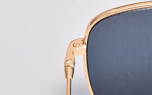 High Quality Luxury Brand Design Stellaire Sunglasses Metal Square Frames Nylon UV400 Lens Sunglasses Women Men With Case