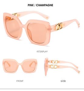 2022 New Fashion Oversized  Sunglasses Women Luxury Brand Designer Big Frame Gradient Square Sun Glasses For Female UV400