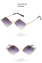 Load image into Gallery viewer, 2022 Sunglasses Women Metal Rhombus Sun glasses Irregular Vintage Small Frame Goggle Uv400 Ladies Oculos Gafas De Sol