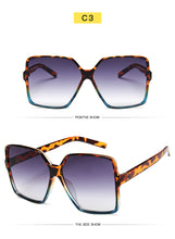 Load image into Gallery viewer, 2022 Fashion Women Oversize Sunglasses Gradient Plastic Brand Designer Female Sun Glasses Uv400