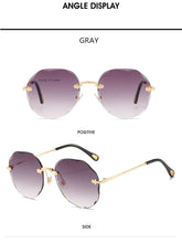Load image into Gallery viewer, Oulylan Rimless Sunglasses Women Luxury Trimming Gradient Shades Sun Glasses Ladies Vintage Framless Eyewear UV400
