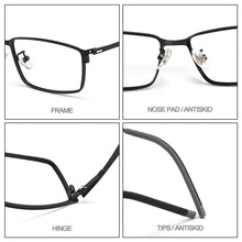 Load image into Gallery viewer, Men Business Titanium Alloy Optical Full Rim Glasses Frame S6606 For Male&#39;s Prescription Spectacles Eyeglasses Frames