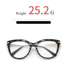Oulylan Sexy Eyeglasses Frame Women Fashion Cat Eye Glasses Frames Transparent  Myopia Frame Female Optical Spectacles