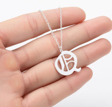 Load image into Gallery viewer, Stainless Steel Gold Color Chain Special Designed Initials Necklace A/B/C/D/E/F Custom Letter Necklace for Women