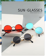 Load image into Gallery viewer, Classic Gothic Steampunk Sunglasses Women Brand Designer Vintage Round Metal Frame Sun Glasses Female Male High Quality UV400