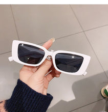 Load image into Gallery viewer, Ins Popular Fashion Small Rectangle Sunglasses Women Vintage Leopard Blue Eyewear Men Cat Eye Sun Glasses Shades UV400
