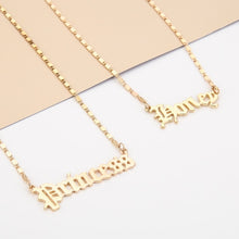 Carica l&#39;immagine nel visualizzatore di Gallery, High Quality 2020 New Fashion Jewelry Gold Babygirl Letter Necklace Name Pendants Lovely Gift for the Mom