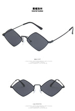 Load image into Gallery viewer, 2022 Sunglasses Women Metal Rhombus Sun glasses Irregular Vintage Small Frame Goggle Uv400 Ladies Oculos Gafas De Sol