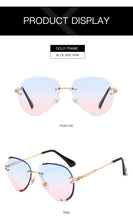 Load image into Gallery viewer, New Fashion Rimless Sunglasses Luxury Brand Design Women Metal Sun glasses Lady UV400 Shades Eyewear Oculos de sol