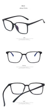 Load image into Gallery viewer, Anti Blue Light Glasses Square Frame  Women&#39;s Eyeglasses Frame Blue Blocking Gaming  Eyeglasses Vintage Men Spectacles