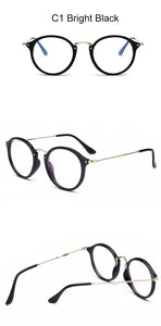 2022 Round Glasses Frame Glasses Women Mirror Eyeglasses Frames Women/Men Anti Blue Light Glasses Okulary