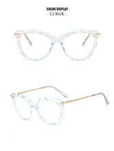 Carica l&#39;immagine nel visualizzatore di Gallery, Oulylan Sexy Eyeglasses Frame Women Fashion Cat Eye Glasses Frames Transparent  Myopia Frame Female Optical Spectacles