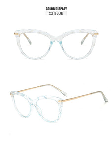 Oulylan Sexy Eyeglasses Frame Women Fashion Cat Eye Glasses Frames Transparent  Myopia Frame Female Optical Spectacles