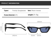 Load image into Gallery viewer, vintage Black Rectangle Shades Sun Glasses For Women Fashion 2022 New Fashion Small Square Sunglasses Woman Luxury Brand UV400