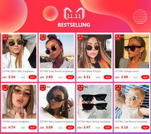 Carica l'immagine nel visualizzatore di Gallery, New Cat Eye Sunglasses Women Fashion Mirror Sunglasses for Women Luxury Gafas De Sol Mujer 2022 Retro Cateye Shades Women