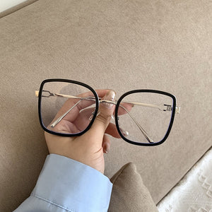 Anti-blue Eyeglasses Women Vintage Metal Square Glasses Frame Female Optical Transparent Spectacles Oculos De Grau