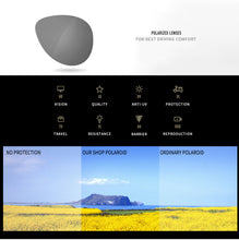Carica l'immagine nel visualizzatore di Gallery, Square Retro Rivet Polarized Sunglasses UV400 Men's Glasses Classic Driving Sunglasses Oversized Sunglasses Men
