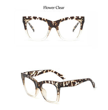 Load image into Gallery viewer, Leopard Eyeglasses Frames For Women Vintage Square Flower Female Glasses Frame Transparent Eyewear