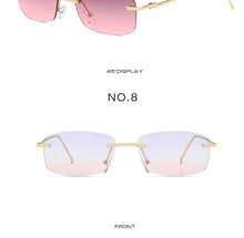 Load image into Gallery viewer, Rimless Sunglasses Women Small Frame Square Sun Glasses Women Luxury Brand Designer Sunglasses for Women Gafas De Sol