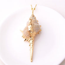 Load image into Gallery viewer, Conch Shell Necklace Sea Beach Shell Chain Pendant Necklace For Women Collier Femme Shell Cowrie Summer Jewelry Bohemian