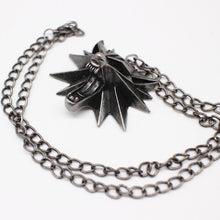 Load image into Gallery viewer, Wizard 3 Wild Hunt Game pendant necklace Geralt animal metal link chain wolf head necklace steam 1 bag 1 card original quality