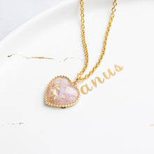 Load image into Gallery viewer, Romantic Sweet Cute Colorful Heart Shape Pendant Link Chain Necklaces for Women And Girls Wedding Engagement Accessories Jewelry