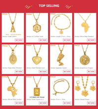 Load image into Gallery viewer, Egyptian Queen Nefertiti Pendant Necklaces Women Men Jewelry Silver Color/Gold Color Wholesale Jewellery African