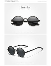 Load image into Gallery viewer, Genuine KINGSEVEN Aluminum Steampunk Round Sunglasses 2022 New Luxury Brand Design Vintage Women Sun Glasses UV400