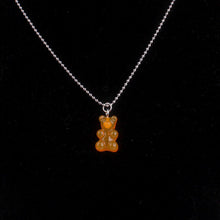 Load image into Gallery viewer, Fashion Multicolor Transparent Bear Necklace Cute Candy Color Resin Gummy Bear Pendant Necklace Women Jewelry