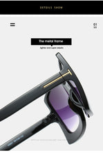 Load image into Gallery viewer, New Fashion Oversized Women Sunglasses Brand Designer Plastic Female Big Frame Gradient Sun Glasses UV400 gafas de sol mujer