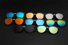 Load image into Gallery viewer, Black Cat Eye Sunglasses Women Luxury Eyewear Black Retro Female Sunglass Mirror Round Cateye Glasses For Woman