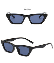 Load image into Gallery viewer, vintage Black Rectangle Shades Sun Glasses For Women Fashion 2022 New Fashion Small Square Sunglasses Woman Luxury Brand UV400