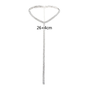 2020 Rhinestone Choker Necklace Crystal Gem Luxury Collar Chain Necklaces Set Chunky Y Necklace Women Neck jewelry Accessories