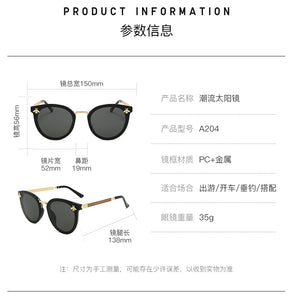2022 Bee Women's Sunglasses Oval Metal Frame Little Bee Men's Sunglasses UV400 Classic Retro Brand Sport  Glasses