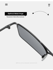 Square Women Sunglasses Alloy Metal Small Frame Clear Double Men's Sun Glasses Women Vintage Chic Female Shades Red Yellow