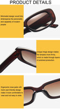Carica l&#39;immagine nel visualizzatore di Gallery, Vintage Black Square Sunglasses Women Luxury Brand Small Rectangle Sun Glasses Female Gradient Clear Mirror Oculos De Sol