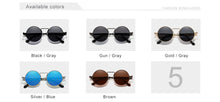 Load image into Gallery viewer, High Quality Gothic Steampunk Sunglasses Polarized Men Women Brand Designer Vintage Round Metal Frame Sun Glasses