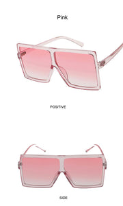 Occhiali da sole quadrati da donna Occhiali da sole Occhiali da donna Occhiali da vista Montatura in plastica Lenti trasparenti Paralume UV400 Moda Guida Nuovo 