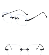 Load image into Gallery viewer, 2022 Women Glasses Frame Luxury Eyeglasses Frame Women Anti Blue Light Eyewear Optics Brand Women Frameless Spectacle