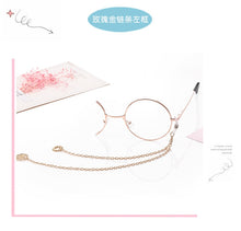 Load image into Gallery viewer, Lolita retro half-frame gear monocle student secondary element personalized glasses