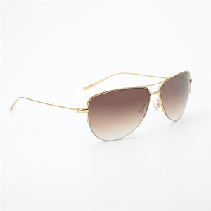 Super light 12g Strummer Sunglasses Pure Titanium Frame with Gradient lens Pilot Sunglasses Men Unisex OV1004S sunglasses
