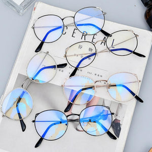 Women's Korean Eyeglasses For Women Transparent Clear Glasses  Retro Round Face Frame Sunglass